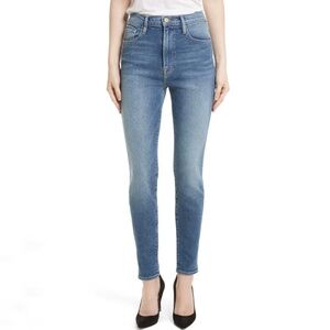 Frame Ali High Rise Skinny Jean in Juniper Blue